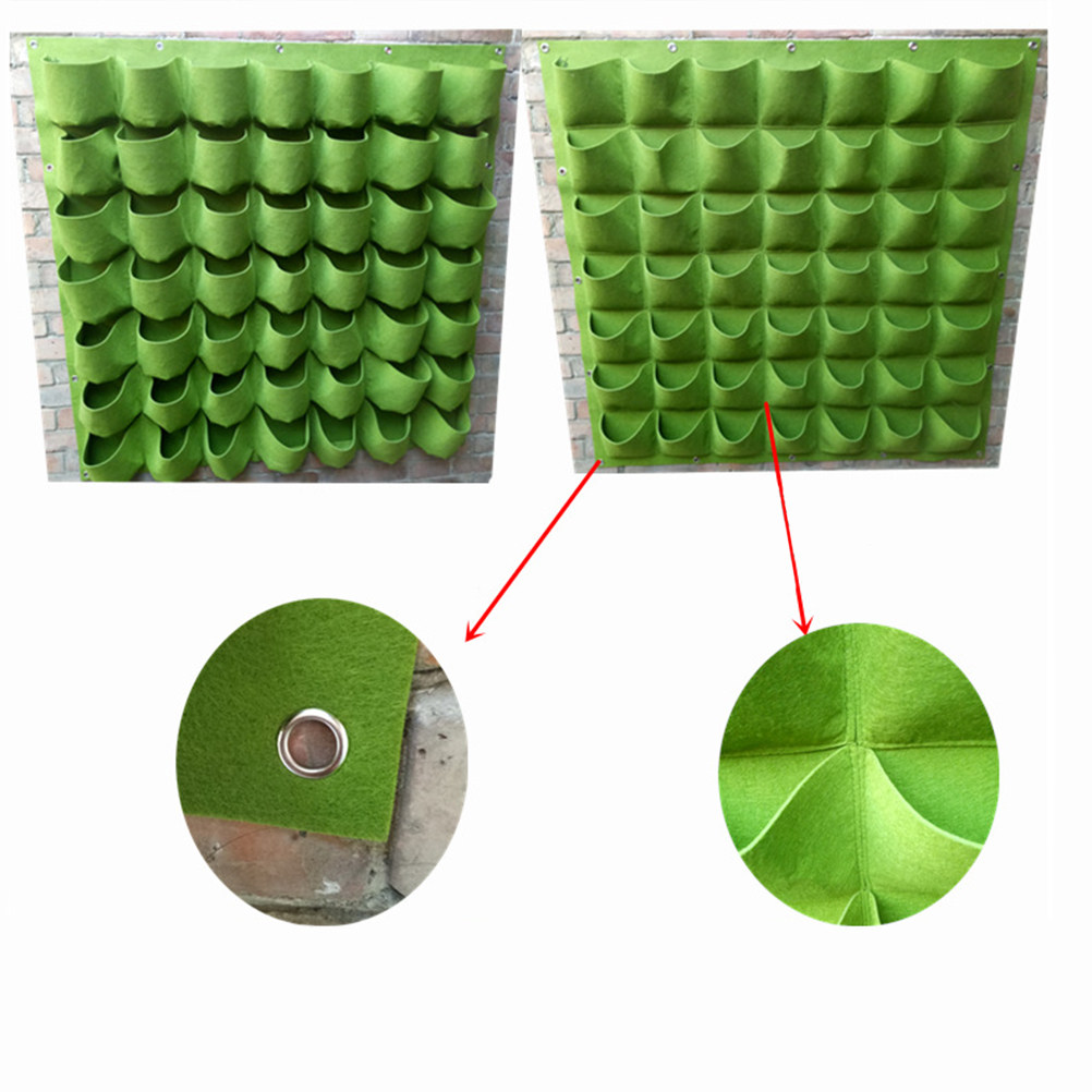 Grow Bags - 1Pcs Vertical Felt Hanging Planter Wall