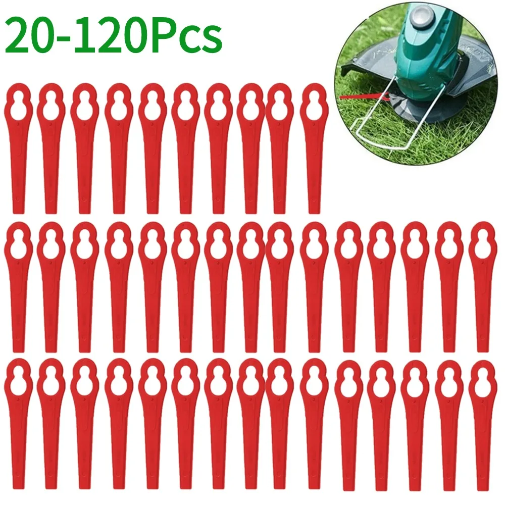 Gardening Tools Grass Cutter - 20/60/100/120Pcs Strimmer Blades Plastic L83 Grass