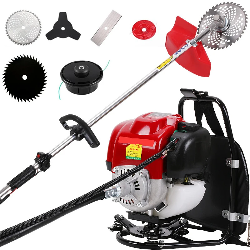 Gardening Tools Grass Cutter - 6-in-1 Multi-Tool Backpack Petrol Grass Strimmer