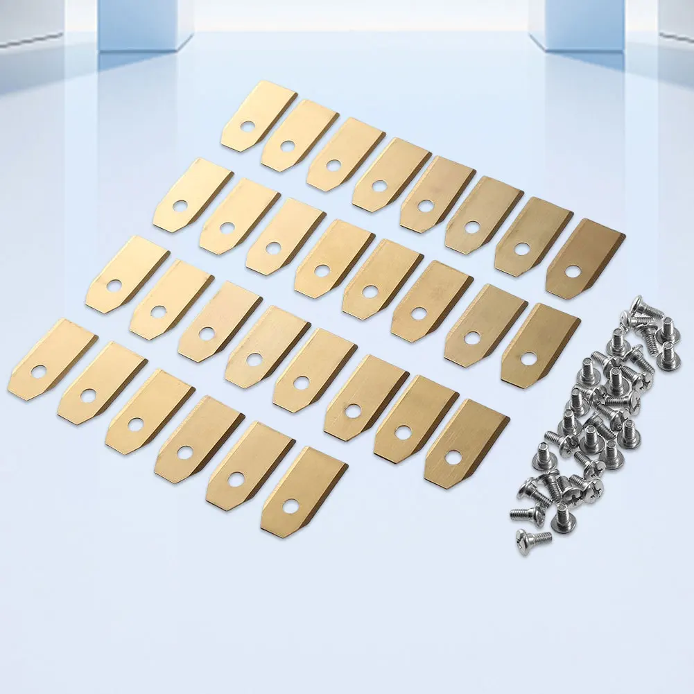 Gardening Tools Grass Cutter - 30PCS Lawn Mower Cutting Blades Set