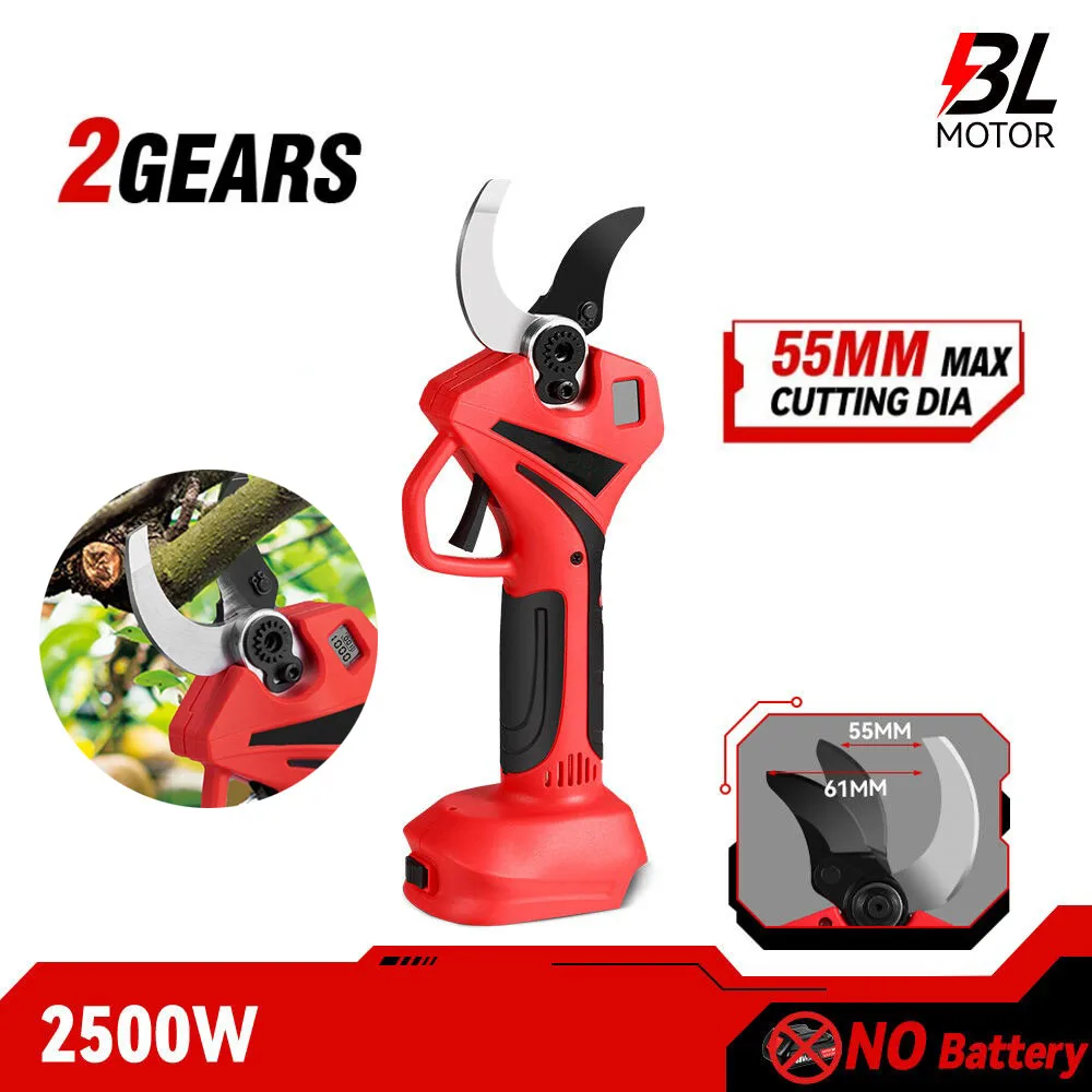 Gardening Tools Scissors - 55mm Brushless Electric Scissors Cordless Pruning
