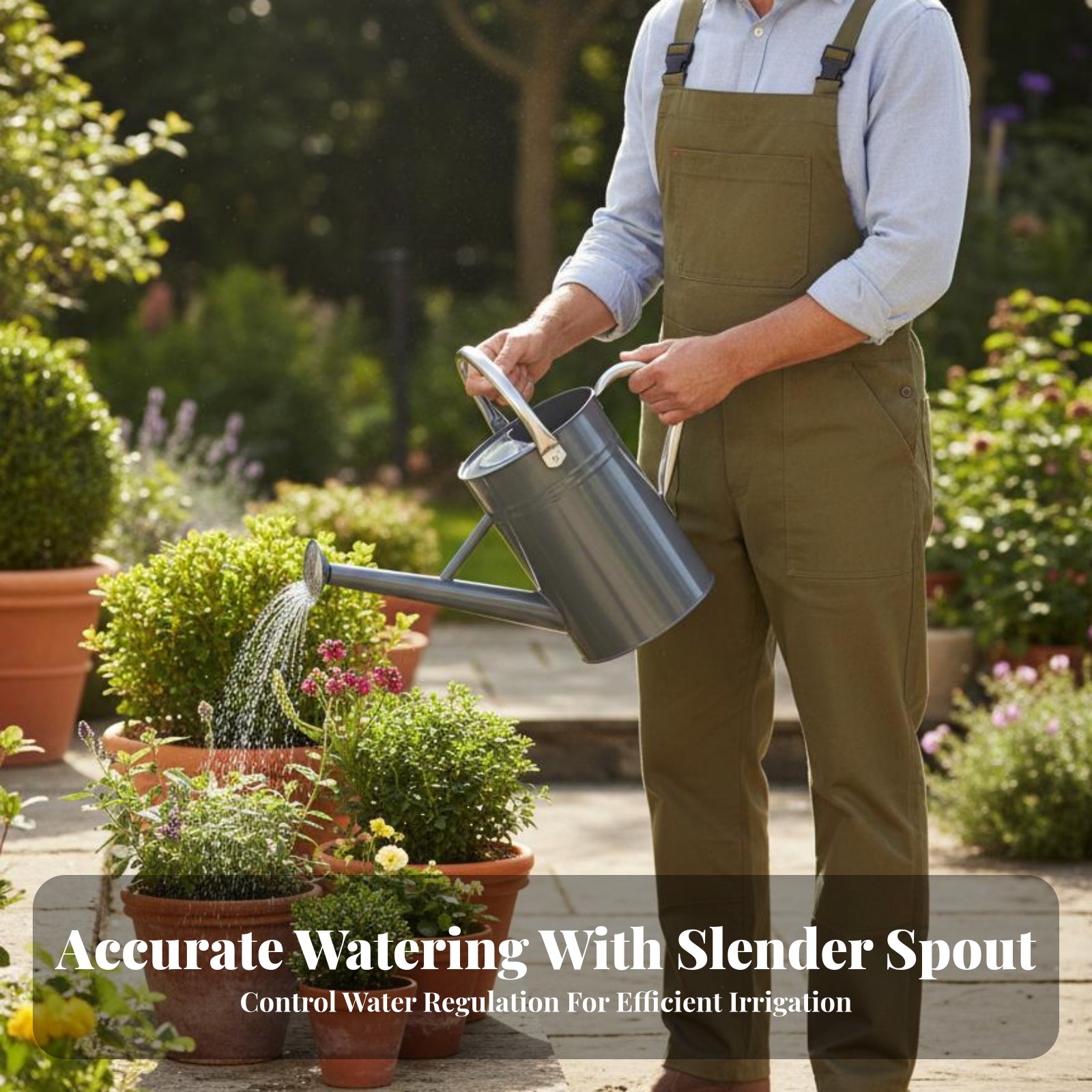 5L Garden Watering Pot Sturdy  - огляд і ціна Gardening Tools Watering Can