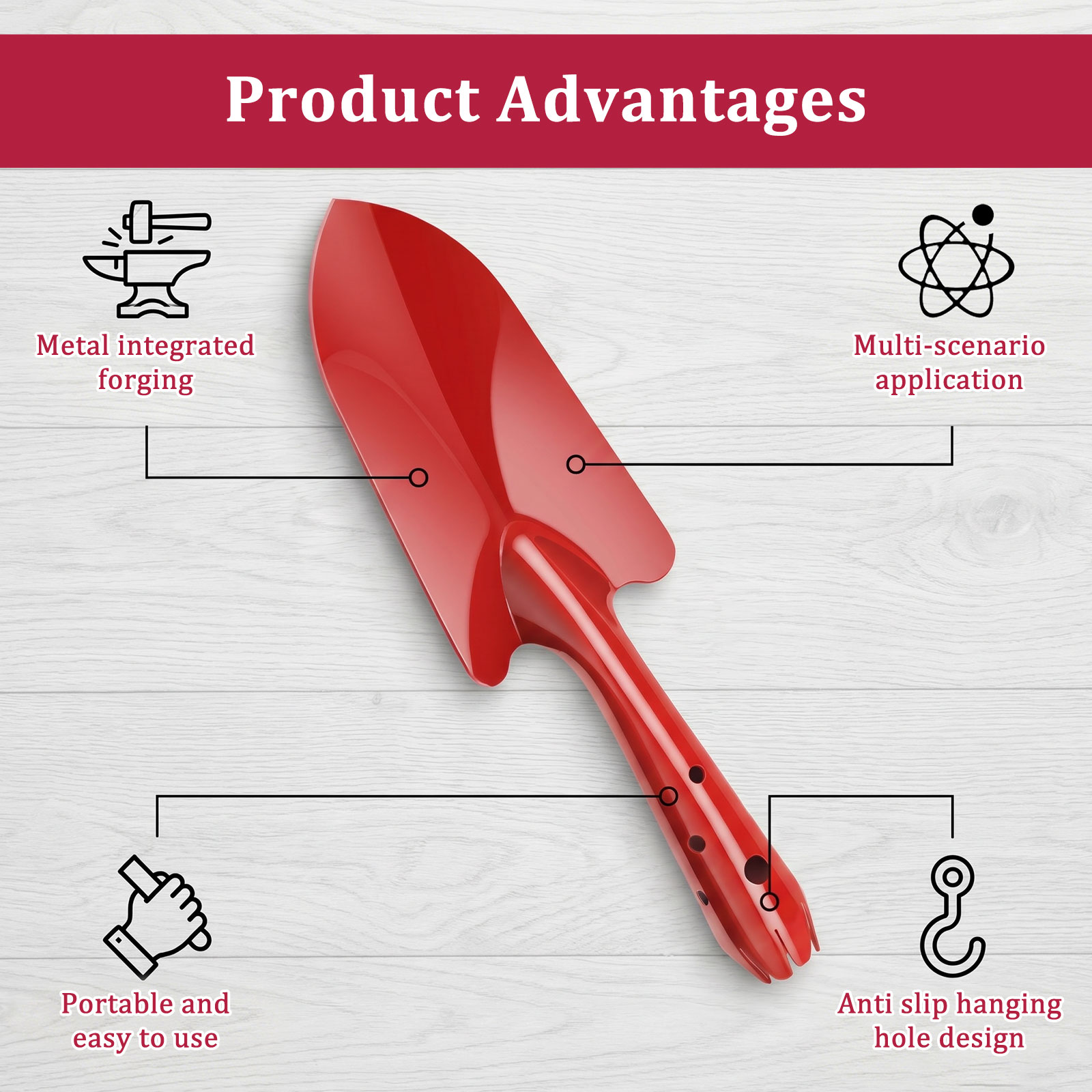 Garden Trowel Rust Resistant M - огляд і ціна Garden Hand Trowel