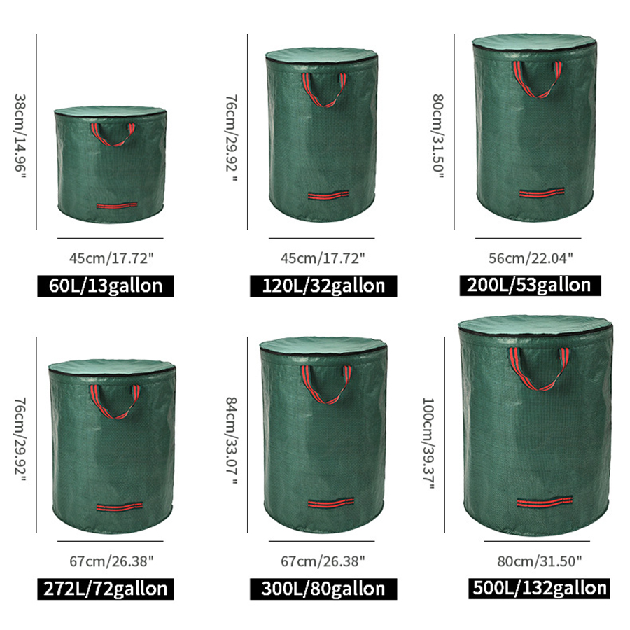 60-500L PP Garden Yard Waste B - огляд і ціна Grow Bags