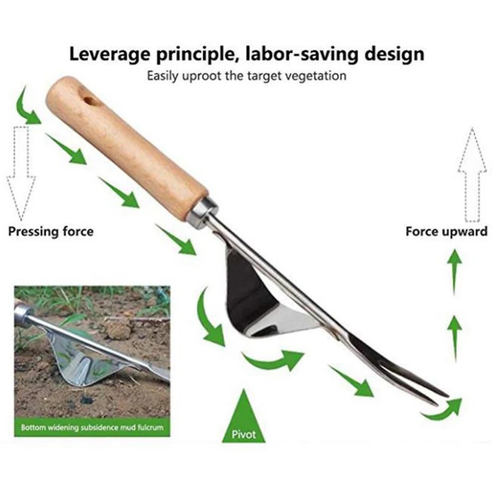 1pcs Wood Handle Stainless Ste - огляд і ціна Gardening Tools Sale