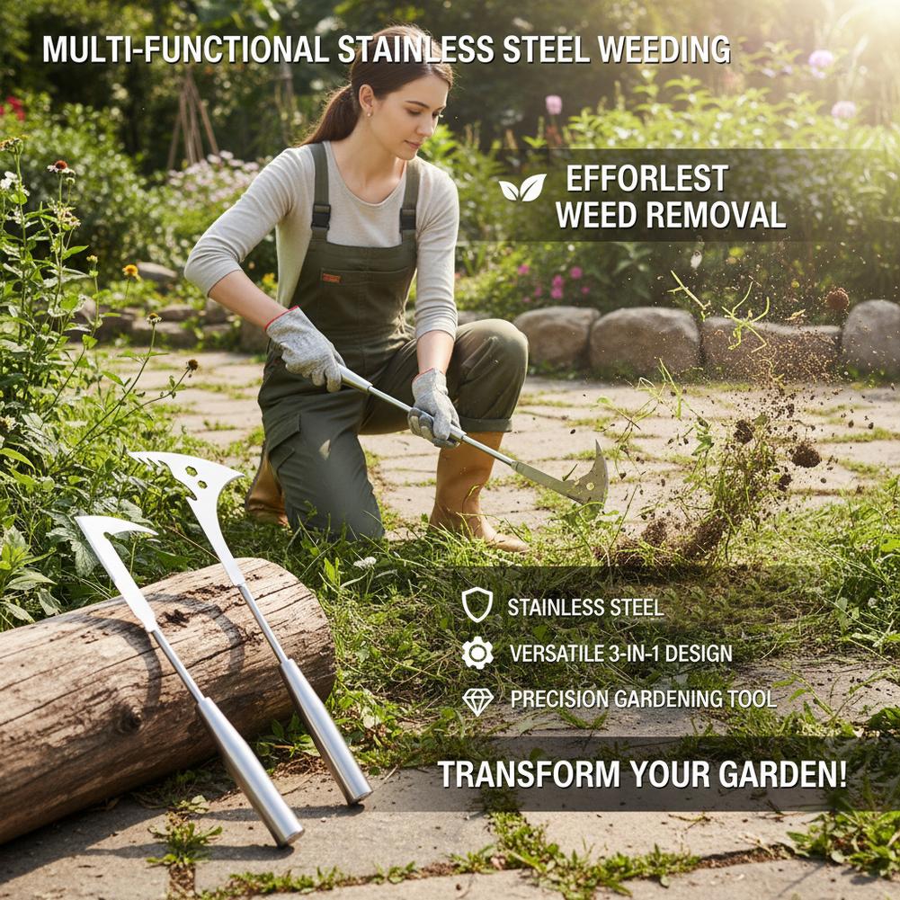 L-Shaped Stainless Steel Crevi - огляд і ціна Gardening Tools For Weeds