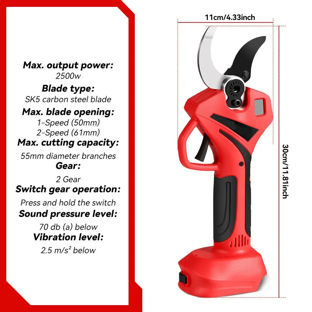 55mm Brushless Electric Scisso - огляд і ціна Gardening Tools Scissors