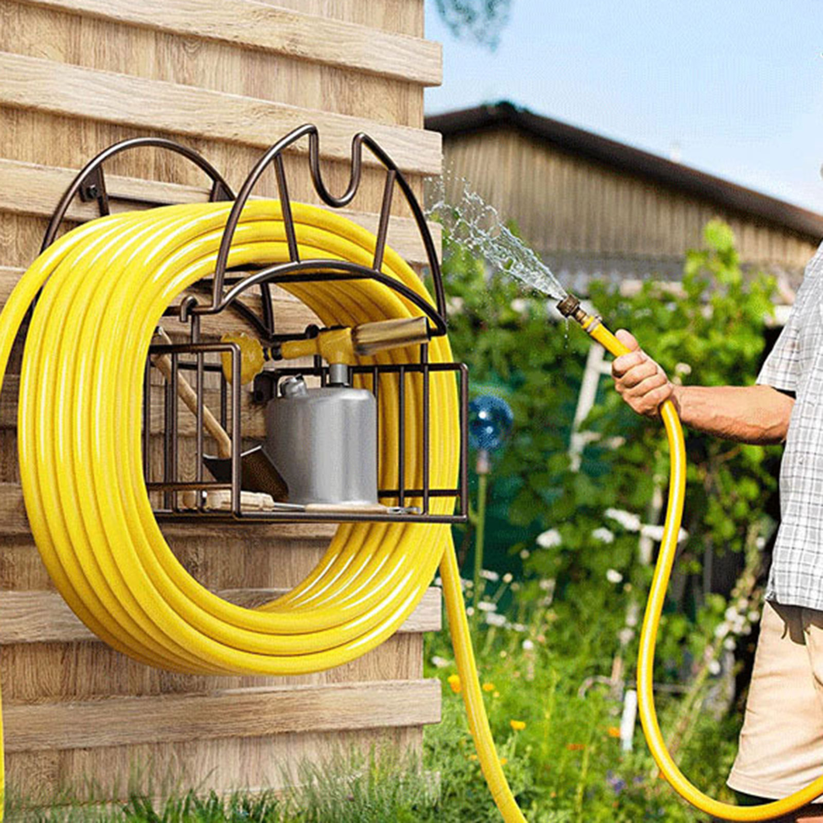 Wall Mount Garden Hose Holder  - огляд і ціна Gardening Tools Organiser