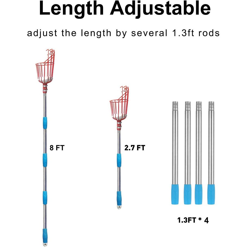 260cm Fruit Picker, Adjustable - огляд і ціна Gardening Tools Sale
